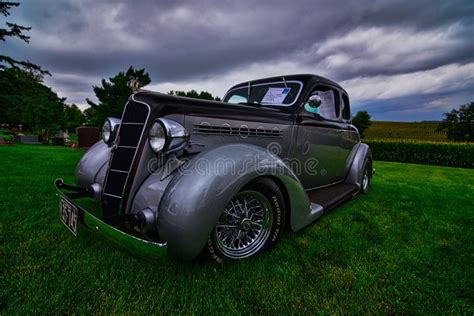 1937 Plymouth Coupe Hot Rod Custom At A Car Show Stock Image Image Of Show 1937 254810873