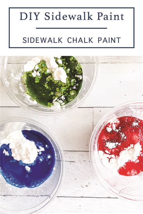 Easy Diy Sidewalk Chalk Paint Recipe