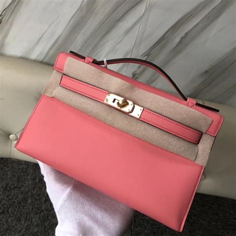 Saudi Arabia Bahrain Hermes Mini Kelly Pochette Swift K Rose Dete