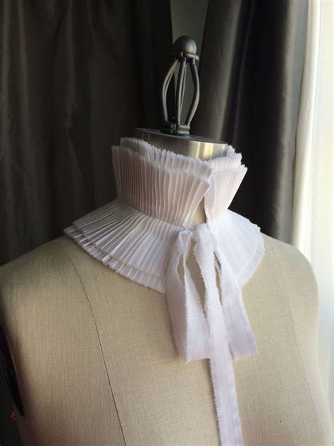 RUFFLE Collar Nude Blush Soft Pink Pleated Collar More Etsy UK