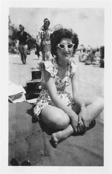 Connee Sitting On The Beach At Coney Island New York S Vintage