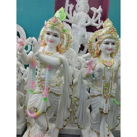 Latest Makrana Marble Radha Krishna Statues Price In India