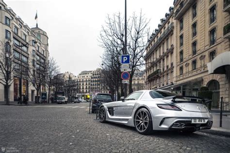 Wallpaper Black Street Road Supercars Mercedes Benz Paris