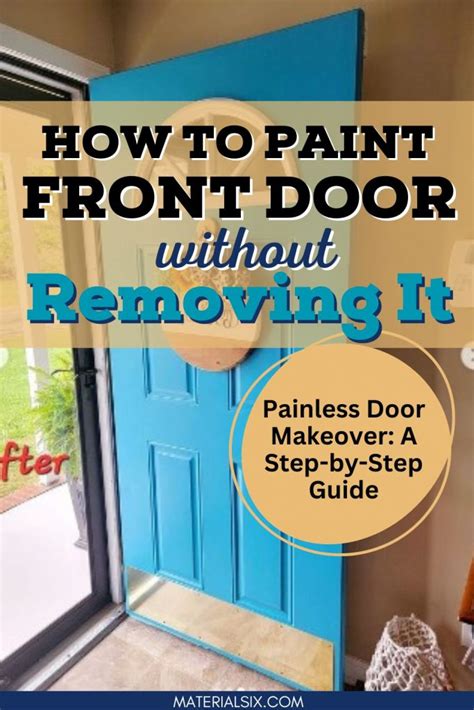 How To Paint A Front Door Without Removing It