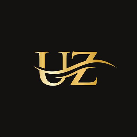 Uz Logo Design Vector Swoosh Letter Uz Logo Design 17208884 Vector Art