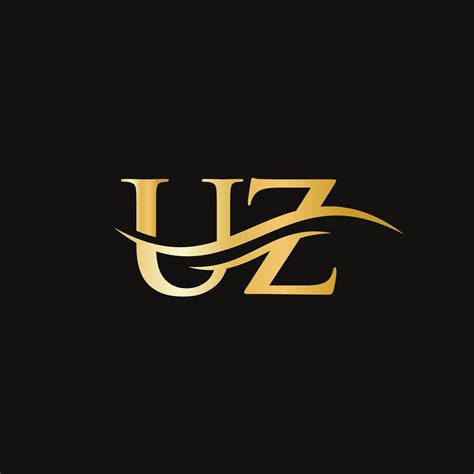 UZ Logo design vector. Swoosh letter UZ logo design 17208884 Vector Art ...