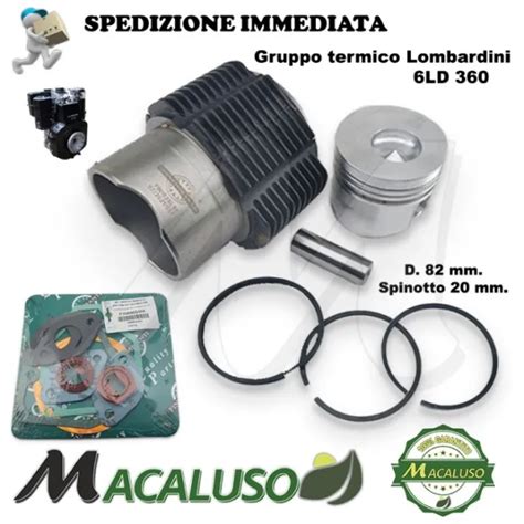 CILINDRO PISTONE MOTORE Lombardini 6LD 360 6ld360 Gruppo Termico