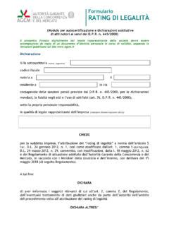 Formulario RATING DI LEGALITÀ formulario rating di legalit 192 pdf