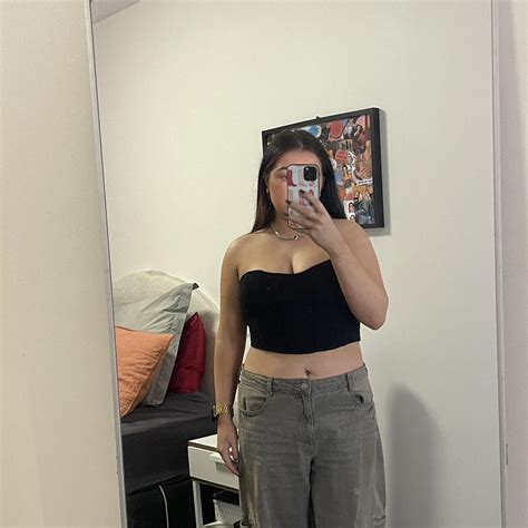 Glassons Knitted Boob Tube Depop