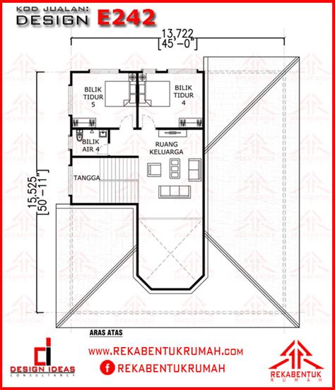 Design Rumah E Pelan Rumah Banglo Tingkat Bilik Kaki