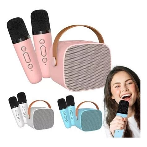 Mini Caixa De Som Microfones Bluetooth Infantil Karaoke Shopee Brasil