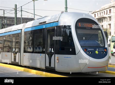 Modern Tram Athens Greece The Modular Pininfarina Styled Sirio Fleet