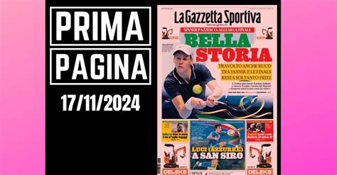 Prima Pagina Gazzetta Dello Sport Italia Tonali Torna A San Siro