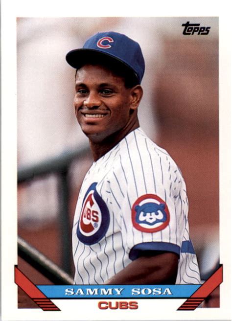 1993 Cubs Topps 156 Sammy Sosa Ebay