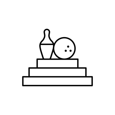 Trophy bowling vector icon 22566666 Vector Art at Vecteezy