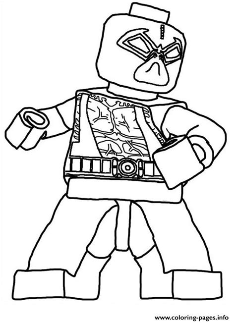 Lego Deadpool Marvel Color Coloring Page Printable