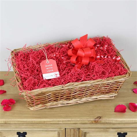 Red Hamper Basket Kit The Basket Company