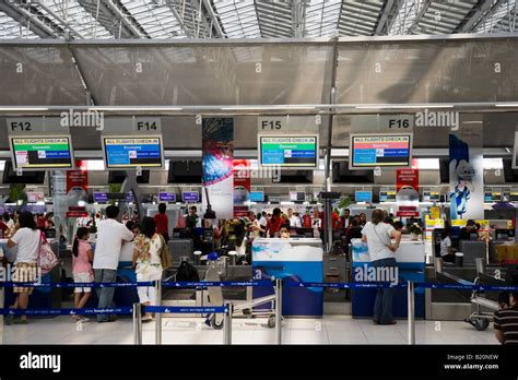 Suvarnabhumi International Airport Bangkok Thailand Stock Photo Alamy