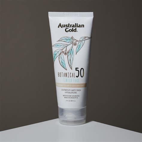 Australian Gold Botanical Tinted Face Sunscreen SPF 50 Review Coffee