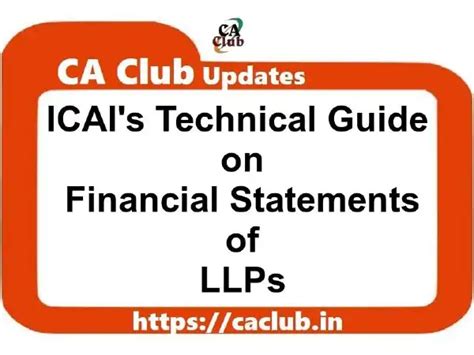 ICAI Guidance Note 2023 On Financial Statements Of LLPs FinTax Blog