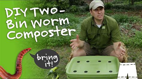 How To Make A Diy Worm Composting Bin Youtube