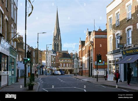 Church Street, Stoke Newington, North London UK, in December 2020 Stock ...