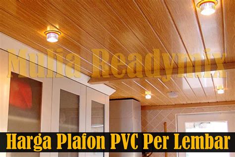 Ide Harga Plafon Pvc Per Lembar