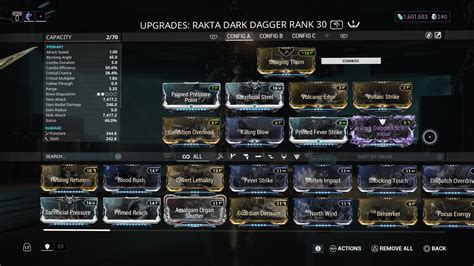 Rakta Dark Dagger build help - Players helping Players - Warframe Forums