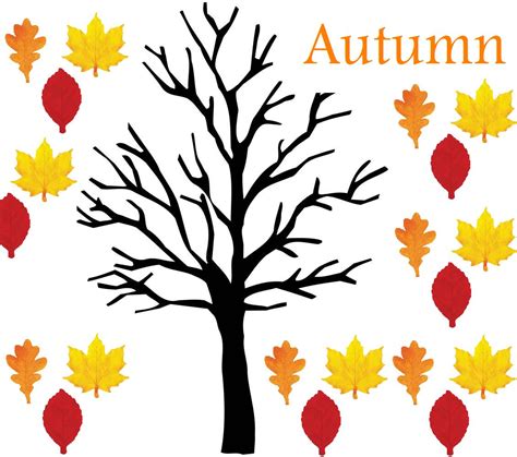 Fall Tree Template Clipart Best