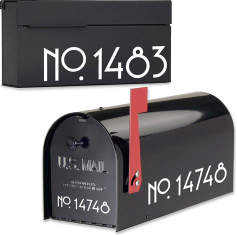 Amazon Superflash Mailbox Numbers Inch Sets Vinyl House