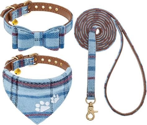 3 Pcs Puppy Collar And Leash Set Dog Collars For Small