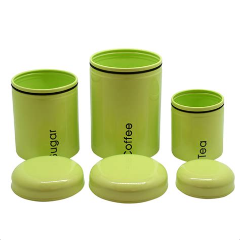 Customized Color Metal Food Storage Tin Canister For Kitchen Fu Cheng