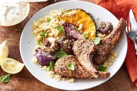 Dukkah Crusted Lamb With Roast Pumpkin Couscous