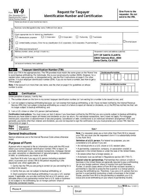 Fillable Online Instructions For The Requester Of Form W Rev March