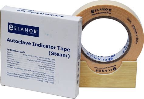 Elanor 18 Mm X 55 M And 18 Mm X 55 M Steam Autoclave Indicator Tape