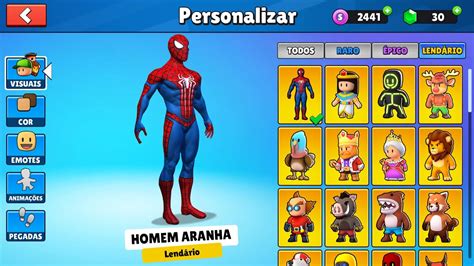 Como Liberar O Homem Aranha E Sua Teia No Stumble Guys Youtube