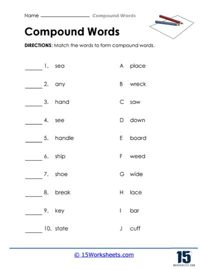 Compound Words With Pictures For Grade 3