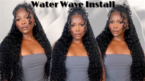 Flawless Hd Frontal Water Wave Wig Install Glueless And Beginner Friendly Ft Yolissa Hair Youtube