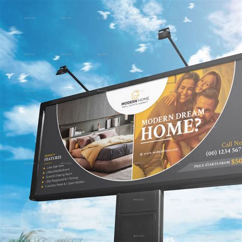 Modern Dream Home Real Estate Billboard