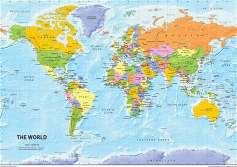 Detailed Clear Large Political Map Of The World Political Map Ezilon