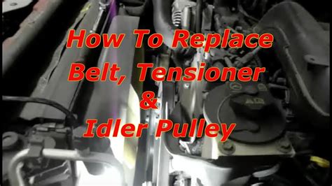 Replace The Serpentine Belt Tensioner And Idler Pulley 2008 Ford Explorer Youtube