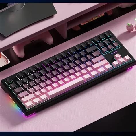 WEIKAV WK87 RGB Gasket Hot Swap 2 4G Wireless E Sports Mechanical Keyboard Vibe Gaming