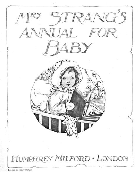 Vintage Baby Book with Beautiful Illustrations