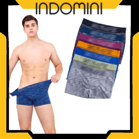 Jual INDOMINI CELANA DALAM BOXER PRIA GARIS CD MAN SEMPAK UNDERWEAR MEN