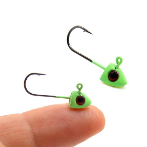 Fishing Glow Jig Head Hook 1g Root Micro Jigs Slime Hooks Night Fishing