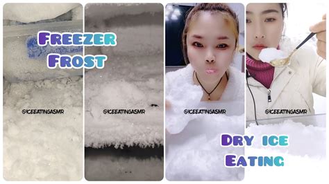 Asmr Ice Scraping Freezer Frost Dry Ice Powdery Soft Crunchy