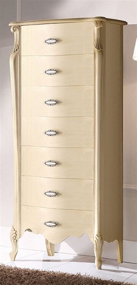 Casa Padrino Luxury Baroque Chest Of Drawers Cream Silver Handmade