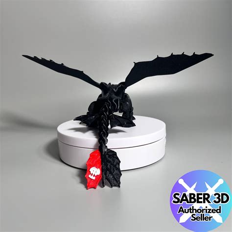 Articulated Toothless And Light Fury Combo Lot 3d Printed Night Etsy Uk