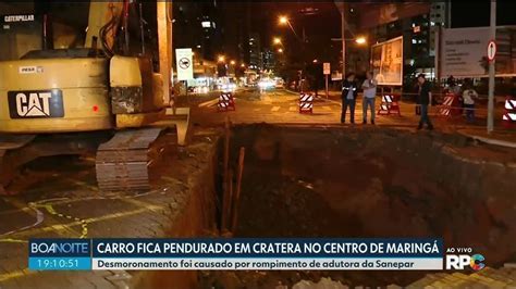 Liberação de trecho de avenida onde cratera se abriu em Maringá deve