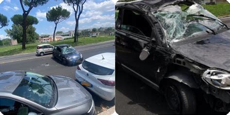 Si Schianta Sulle Auto In Sosta E Poi Scappa A Piedi L Incidente Sulla